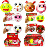 72pcs Christmas Smushers Squishy Dog Face Swap Soft Slow Rising Squishy Toy DIY Stress Relief Christmas Squishy Toy_CNPNY