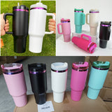 💜💗30oz/40oz Purple Pink Mirror Underneath Powder Coat H2.0 Quencher Tumblers 20pcs _CNPNY