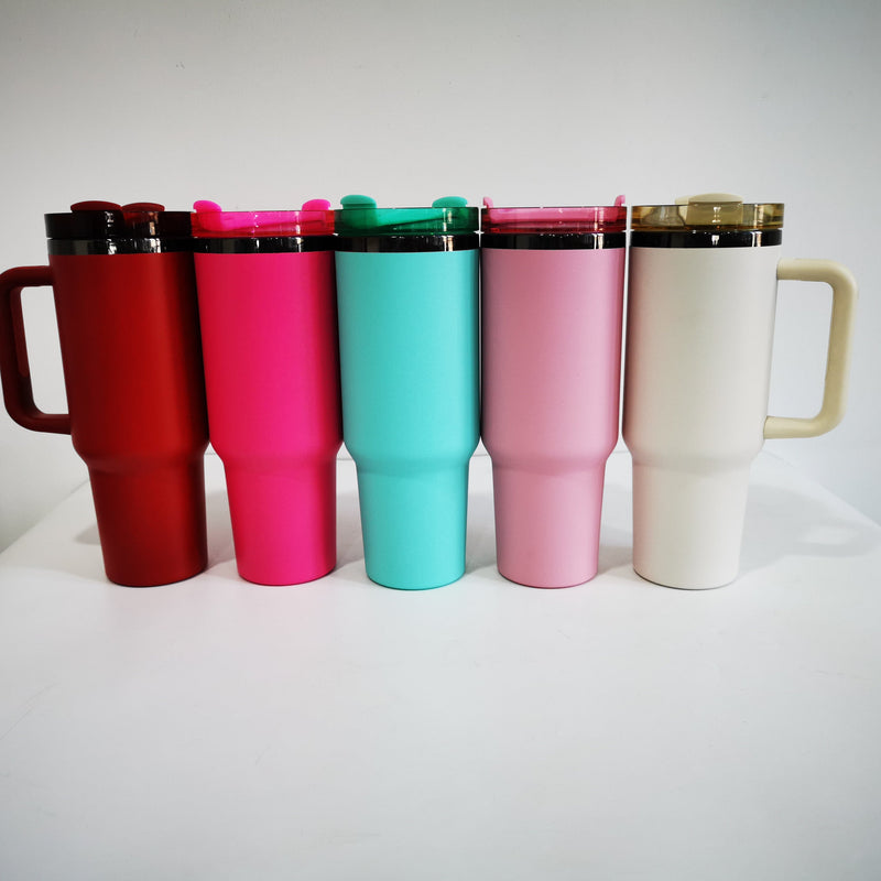 40oz Black Mirror Underneath Powder Coating Quencher Tumblers 20pcs a case_CNPNY