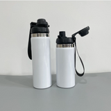 RTS USA_16oz White Sublimation Water Bottle with Spout lids _USPNY