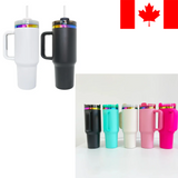 RTS Canada_40oz Rainbow Tumblers Powder Coat H2.0 Quencher Tumbler For Laser Engraving_CAPNY