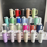 30oz/40oz Powder Coat Travel Mugs H2.0 Quencher Tumblers Multiple Options for Laser Engraving_CNPNY