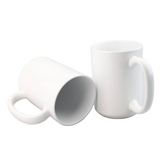 15oz White Blank Sublimation Ceramic Coffee Mugs With White Handle 36pcs_CNPNY