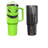 30oz/40oz Grinch Green Black Mirror underneath H2.0 Powder Coat Tumblers for Laser Engraving _CNPNY