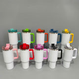 40oz H1.0 White Sublimation Tumblers With Colored Handles_CNPNY