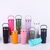 🔥20oz/30oz flip straw Power coat Water Bottles Kids tumblers for laser engraving_CNPNY