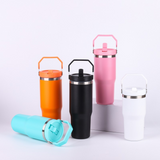 🔥20oz/30oz flip straw Power coat Water Bottles Kids tumblers for laser engraving_CNPNY