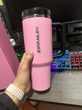 40oz Pink Messi X ProTour Lids Stanleys Tumblers❤️❤️20pcs Stainless Steel Quencher Tumblers_CNPNY