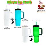 RTS USA_💚👻40oz H2.0 White Blank Glow in Dark tumblers Halloween Tumblers for Sublimation &Laser_USPNY