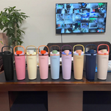 Outdoor 30oz Owala Style Flip Straw Handle Water Bottles 25pcs for Laser Engraving_CNPNY