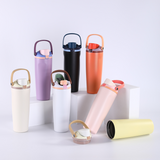 Outdoor 30oz Owala Style Flip Straw Handle Water Bottles 25pcs for Laser Engraving_CNPNY