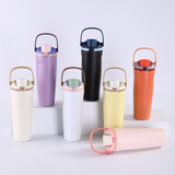 Outdoor 30oz Owala Style Flip Straw Handle Water Bottles 25pcs for Laser Engraving_CNPNY