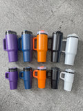 🍬🎃14oz/40oz Black Mirror Underneath Halloween Colors Powder Coat Tumblers for Laser Engraving_CNPNY