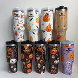 👻🎃🍬40oz Halloween Design Stanley Quencher Tumblers 20pcs _CNPNY