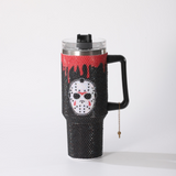 👻🎃40oz Halloween Blood Red Multiple Designs Bling Rhinestone Tumblers 20pcs_CNPNY