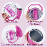 24oz Protour Lids Removable Flip Straw Tumblers 25pcs For Laser Engraving_CNPNY