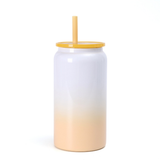 16oz Ombre Solid Colors Shimmer Stainless Steel Metal Can Tumblers for Sublimation and Laser Engrvaing_CNPNY