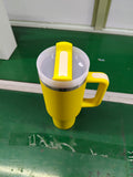 Clearance Sale_💛💛40oz Yellow Color Powder Coat Quencher Tumblers 20pcs for Laser Engraving_CNPNY