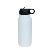Clearance USA_32oz White Blank Sublimation Sports Water Bottles Stainless Steel Insulated Water Bottles 25pcs for Sublimation and UV DTF Wraps_USPNY