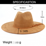 Multiple Style 9.5cm Flat Brim Suede Hats Western Cowboy Faux Suede Fabric Blank Hat Unisex Rolled up Caps For Laser Engraving_CNPNY