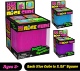 60pcs 5.5cm NeeDoh Nice Cube Slow Rising Sensory Squeeze Toy with Super Solid Squish Adults Fidget Toys for Kids Youth Adult_CNPNY