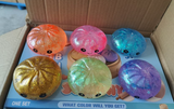 72pcs 8.5cm Maltose Glitter Dumpling Squishy Mystery Box Colorful Slow Rising Squeeze Decompression Dumpling Squishy Toys with Steamer_CNPNY