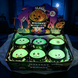👁🎃💚72pcs Halloween Designs Glow in Dark Sugar Dumpling Squishy Toys Sets Maltose Slow Rebound Squish Adults Fidget Toys_CNPNY