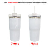 RTS USA_20oz Glossy Matte Sublimation Quencher Tumblers 25pcs For Sublimation and UV DTF Wraps_USPNY