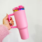 30oz/40oz 🌈Rainbow Plated Tumblers Powder Coat H2.0 Quencher Tumbler_CNPNY
