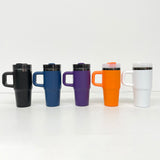 🍬🎃14oz/40oz Black Mirror Underneath Halloween Colors Powder Coat Tumblers for Laser Engraving_CNPNY