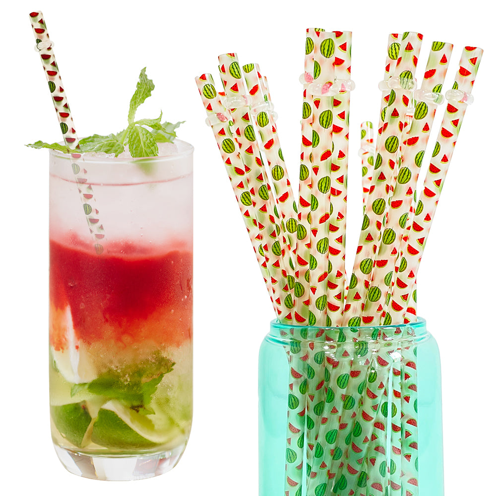 Multiple Straws Multiple sizes Straws Resuable Colored Printing Plastic Drinking Straw ...
