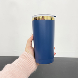 20oz Mirror Gold Plate Powder Coat Yeti Style Coffee Mugs 25pcs For Laser Engraving_CNPNY