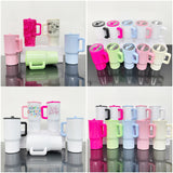 Presale USA_20oz Leak Proof Straw Lids Blank Sublimation Kids Handle Tumblers 25pcs_USPNY