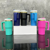 20oz Gold Base Powder Coat Kids Quencher Tumblers with Removable Handle 25pcs_CNPNY