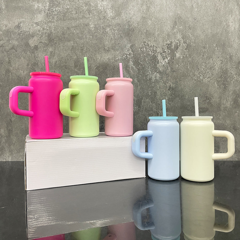 G147 Color RTS USA_16oz Sublimation Candy Colors Stainless Steel Can Tumblers Met ...