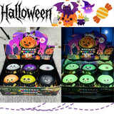 👁🎃💚72pcs Halloween Designs Glow in Dark Sugar Dumpling Squishy Toys Sets Maltose Slow Rebound Squish Adults Fidget Toys_CNPNY