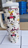 40oz 5D Print Mickey Mouse and Donald Duck Disney Design Cream Color Tumblers 20pcs_CNPNY