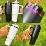 China to Canada_💗💜40oz Purple Pink Mirror Underneath Powder Coat H2.0 Quencher Tumblers _CNPNY