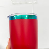 20oz Mirror Green Plated Yeti Style Powder Coat Coffee Mugs with Magnetic Lids 25pcs For Laser Engraving_CNPNY