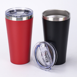 16oz Tapered Powder Coat Ice Coffee Wine Tumbler Mugs 50pcs For Laser Engraving_CNPNY