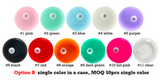RTS USA_BPA Freee Plastic lids for 16oz/20oz Sublimation Glass Cans 10 Colors Mix_USPNY