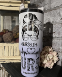 RTS USA_👻⚫40oz Black Mirror Underneath Halloween White H2.0 Powder Coating Tumblers 20pcs_USPNY
