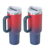 Presale USA_40oz Red Blue Ombre Painted Quencher Tumblers 20pcs For Laser Engraving_USPNY