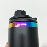 20oz Sports Lid Rainbow Underneath Powder Coat Straight Sports Water Bottles With 2 Lids 25pcs For Laser Engraving_CNPNY
