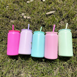 RTS USA_16oz Candy Colors Sublimation Stainless Steel Metal Can Tumblers 25pcs_USPNY