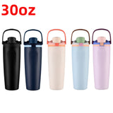 Presale USA_30oz Owala Stye Powder Coat Flip Straw Tumblers Water Bottles 25pcs For Laser Engraving_USPNY