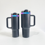 🖤30oz/40oz The Black Chroma Quencher H2.0 Powder Coat Tumblers for laser engraving _CNPNY