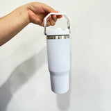 30oz Stanley style Matte macaron colors flip straw school tumblers_CNPNY