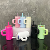 16oz Rainbow Plate Stainless Steel Can Tumblers 25pcs with Handle_CNPNY