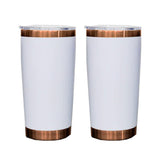 20oz Copper Powder Coat Coffee Mugs with Magnetic Slide Lids 25pcs For Laser Engraving_CNPNY